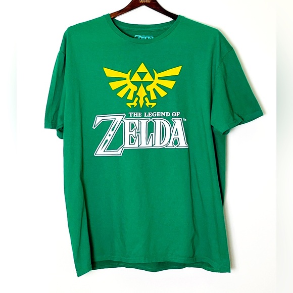Legends Of Zelda T-Shirt Men’s‎ XL Green Nintendo Gamers Nostalgiacore - Picture 1 of 3
